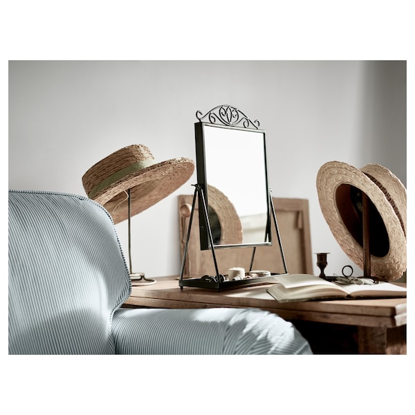 IKEA KARMSUND table mirror, black, 10 5/8x16 7/8 in, Ikea Ireland | 8546QUGPD
