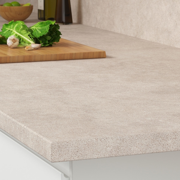IKEA KASKER custom countertop, 1 1/8 in Gray / Beige Limestone Effect / Quartz, Ikea Ireland | 1065FECAW
