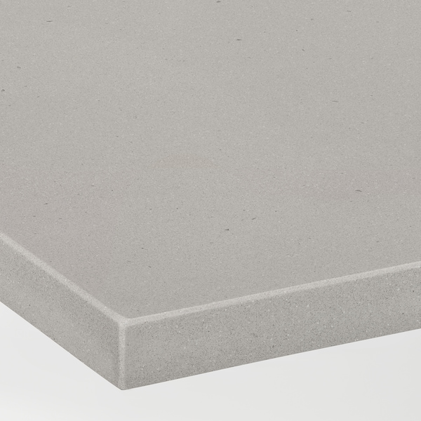 IKEA KASKER custom countertop, 1 1/8 in Matt Light Gray / Concrete Effect Quartz, Ikea Ireland | 3706EMLBR
