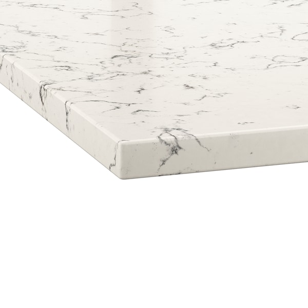 IKEA KASKER custom countertop, 1 1/8 in Off White Gray Marble Effect / Quartz, Ikea Ireland | 9572LVXSK