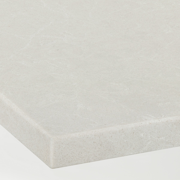 IKEA KASKER custom countertop, 1 1/8 in White Stone / Marble Effect / Quartz, Ikea Ireland | 2184OXJMK