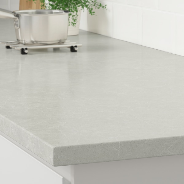 IKEA KASKER custom countertop, 1 1/8 in White Stone / Marble Effect / Quartz, Ikea Ireland | 2184OXJMK
