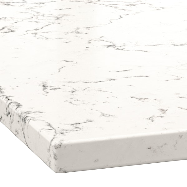 IKEA KASKER custom countertop, 3/4 in Off White Gray Marble Effect / Quartz, Ikea Ireland | 3758QEFGZ