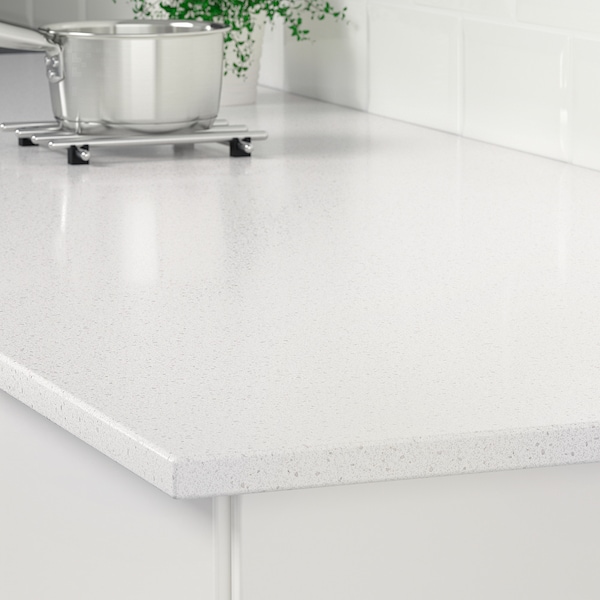 IKEA KASKER custom countertop, 3/4 in White Mineral Effect / Quartz, Ikea Ireland | 4371XHKTG