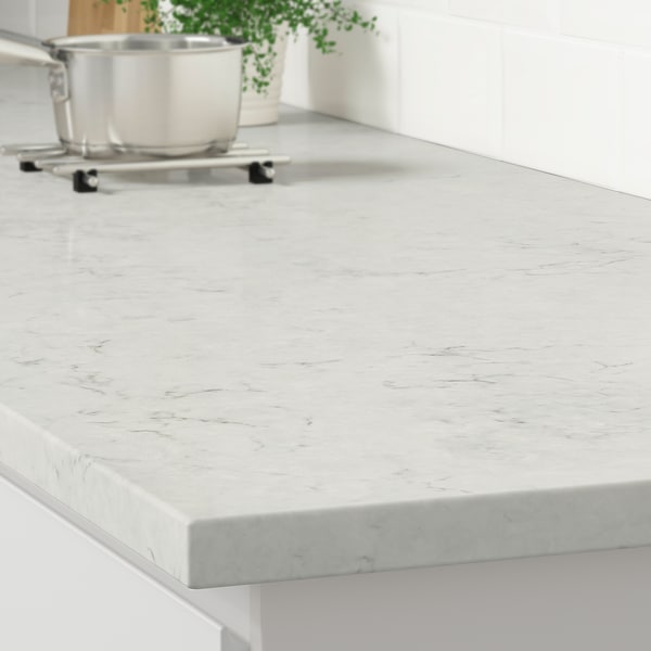 IKEA KASKER custom countertop, quartz, 1 1/8 in Light Gray Marble Effect / Quartz, Ikea Ireland | 2967PKRMD