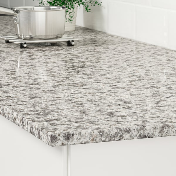 IKEA KASKER custom countertop, quartz, 3/4 in Light Gray / Dark Gray Mineral Effect / Quartz, Ikea Ireland | 0418JHXQZ