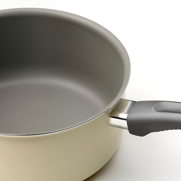 IKEA KAVALKAD saucepan, set of 3, gray/light beige, Ikea Ireland | 7206AEQHS