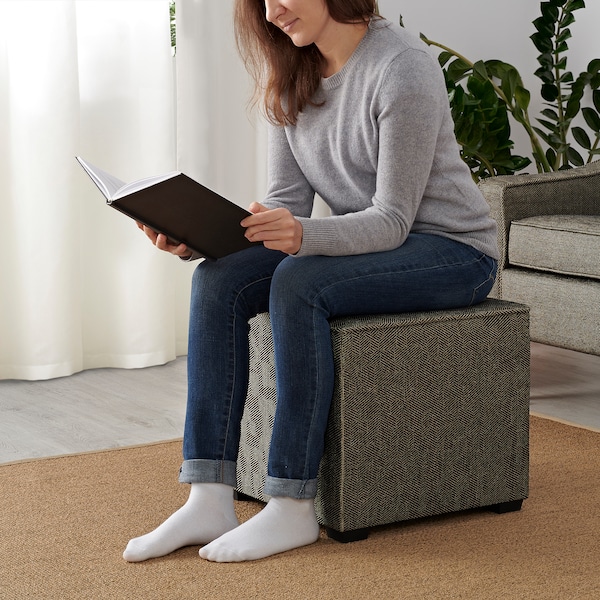 IKEA KEDJEBO ottoman Brown / Beige, Ikea Ireland | 6923ATMDZ