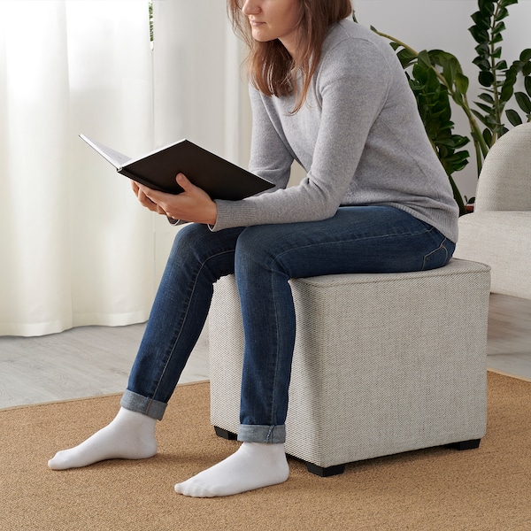 IKEA KEDJEBO ottoman Viarp Beige / Brown, Ikea Ireland | 9264HNVSG