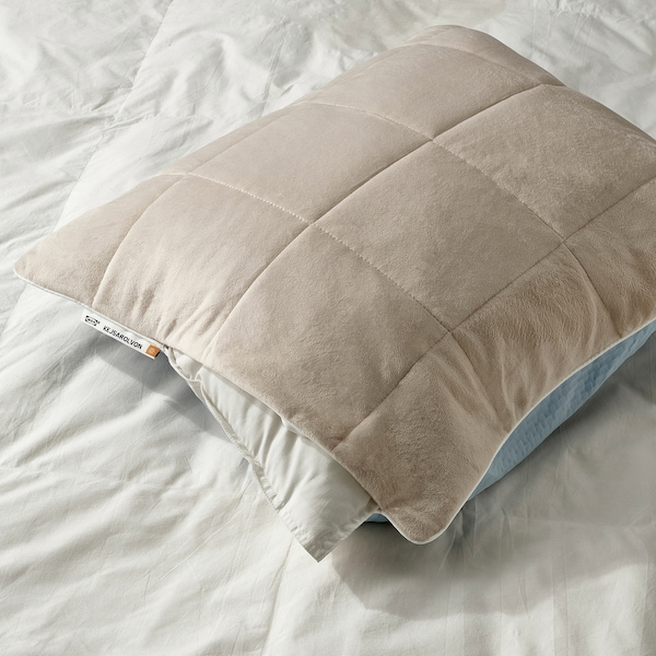 IKEA KEJSAROLVON pillow protector, Queen Beige / Blue, Ikea Ireland | 1562NGAFJ