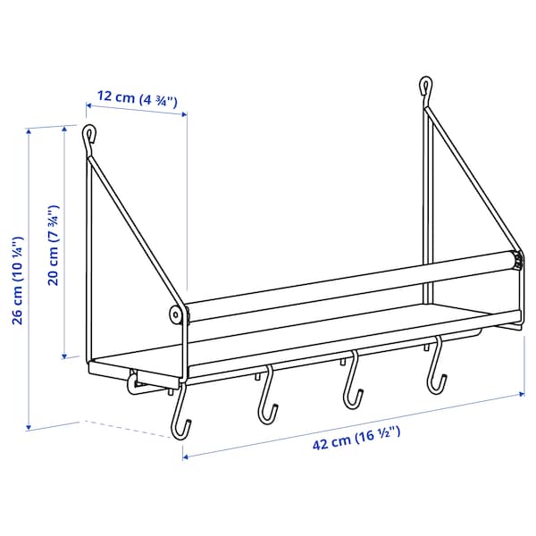 IKEA ÅKERBRUK wll orgnzr/hks, 16 ½x4 ¾x10 ¼ in, Ikea Ireland | 2594JBADE