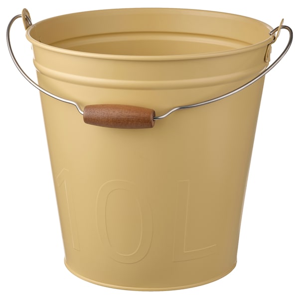 IKEA ÅKERBÄR bucket/plant pot, indoor/outdoor yellow, 11 qt, Ikea Ireland | 6348JXZBS