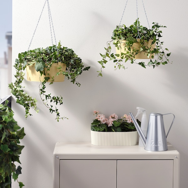 IKEA ÅKERBÄR hanging planter, indoor/outdoor yellow, 10 ¾ in, Ikea Ireland | 8093CBVPY