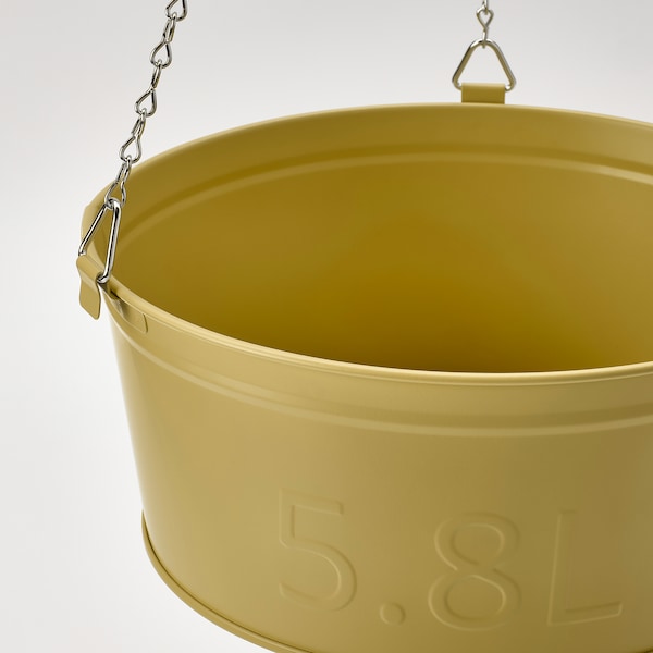 IKEA ÅKERBÄR hanging planter, indoor/outdoor yellow, 10 ¾ in, Ikea Ireland | 8093CBVPY