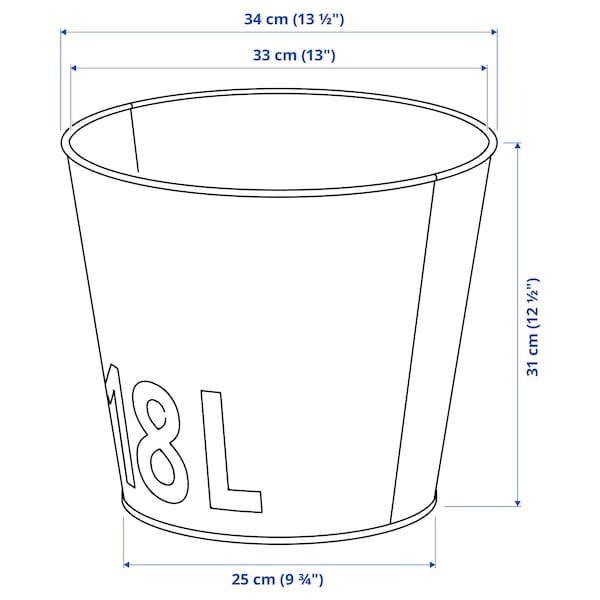 IKEA ÅKERBÄR plant pot, indoor/outdoor yellow, 12 ½ in, Ikea Ireland | 8756MCOFU