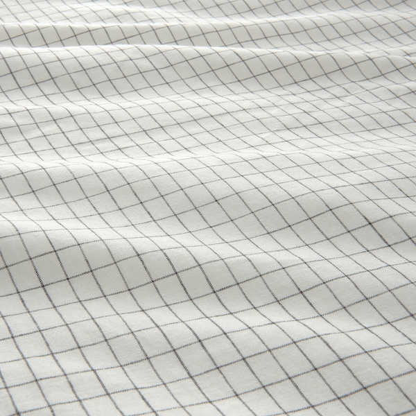 IKEA ÅKERFIBBLA duvet cover and pillowcase(s), Full/Queen (Double/Queen) White Black, Ikea Ireland | 0127YHPLI