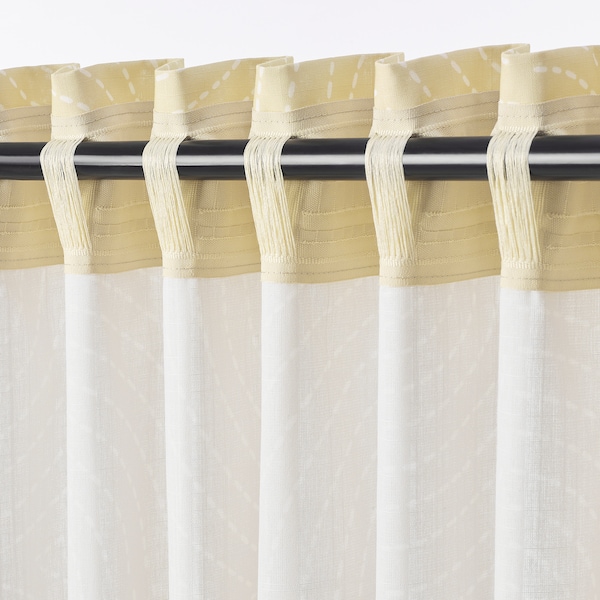 IKEA ÅKERMOLKE curtains, 1 pair, 57x98 in Beige, Ikea Ireland | 2643VIMWF