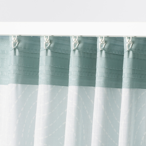 IKEA ÅKERMOLKE curtains, 1 pair, light blue, 57x98 in Blue, Ikea Ireland | 3987ISNTM