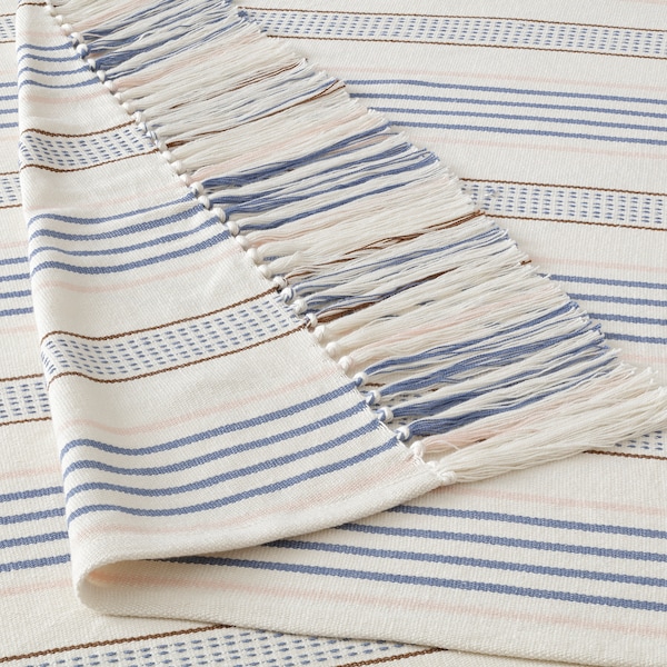 IKEA ÅKERNEJLIKA throw, multicolor, neutrals tassel, 43x67 in, Ikea Ireland | 5964XKALI