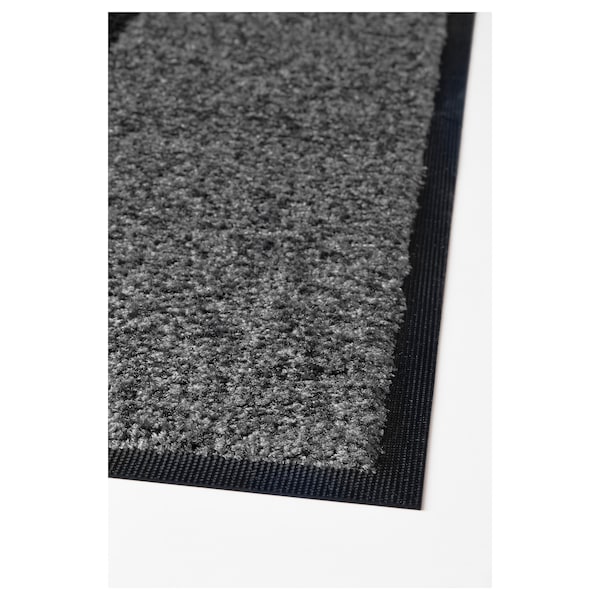 IKEA KÖGE door mat, 2'3 inx2'11 in Gray / Black, Ikea Ireland | 9476UEDRL