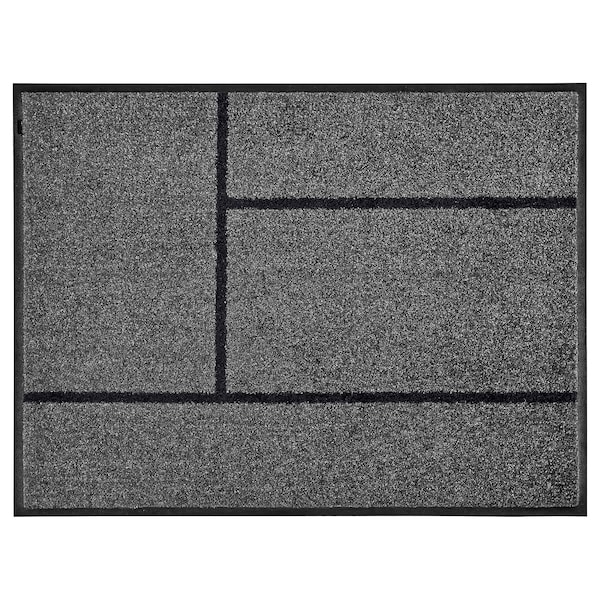 IKEA KÖGE door mat, 2\'3 inx2\'11 in Gray / Black, Ikea Ireland | 9476UEDRL