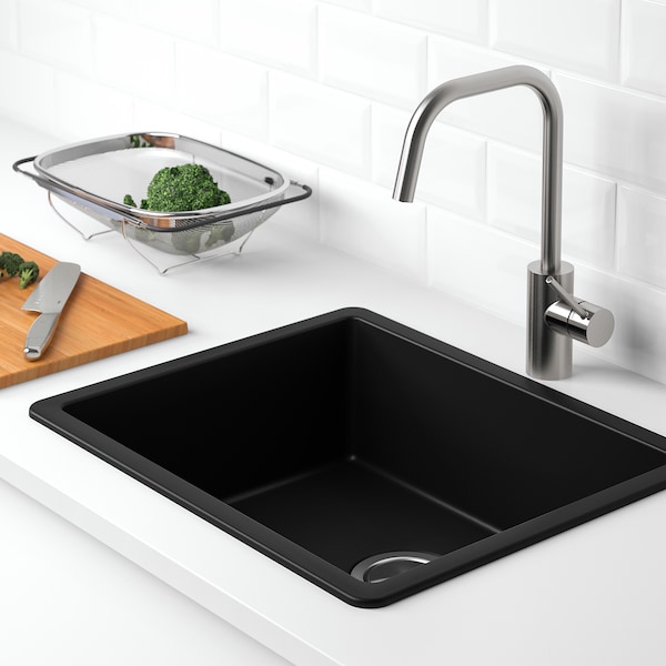 IKEA KILSVIKEN sink, 22x18 1/8 in Black Quartz Composite, Ikea Ireland | 0231EGPDA