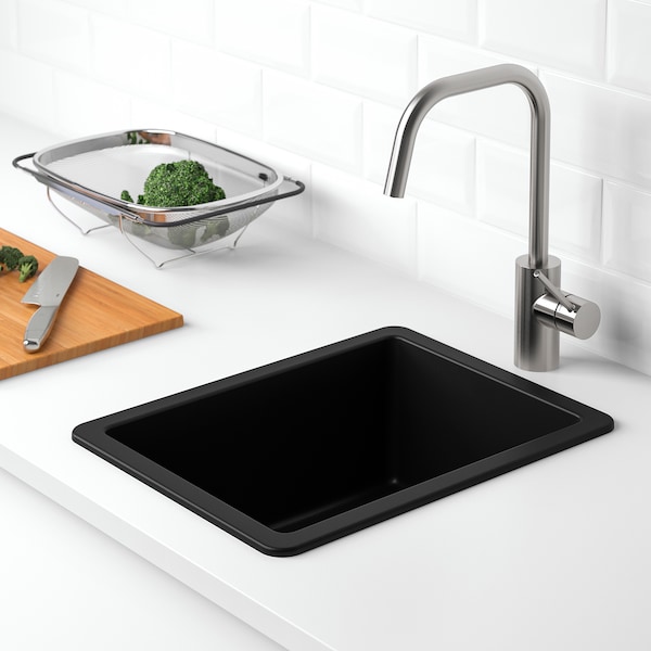 IKEA KILSVIKEN sink, black/quartz composite, 14 1/8x18 1/8 in, Ikea Ireland | 7683BKYVH