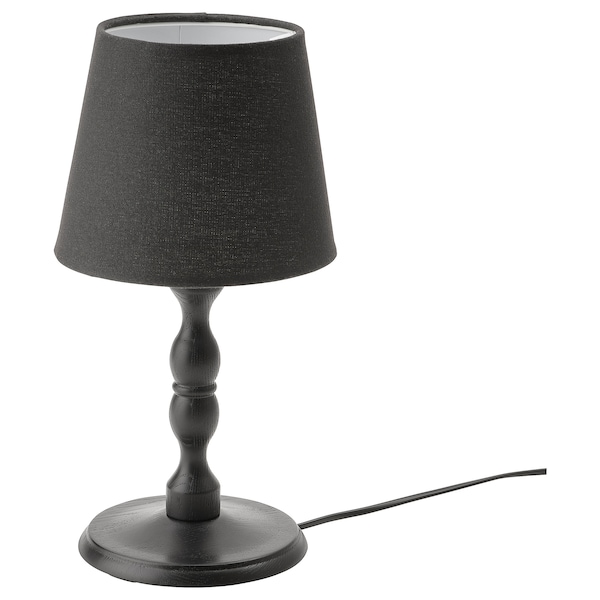 IKEA KINNAHULT table lamp, black ash/black, 14 in, Ikea Ireland | 2874ZECXG