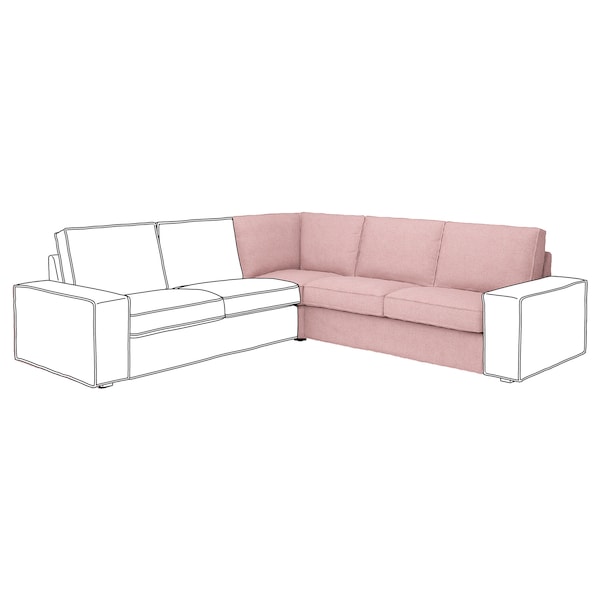IKEA KIVIK cover for corner section Gunnared Light Brown / Pink, Ikea Ireland | 3096UQCIB