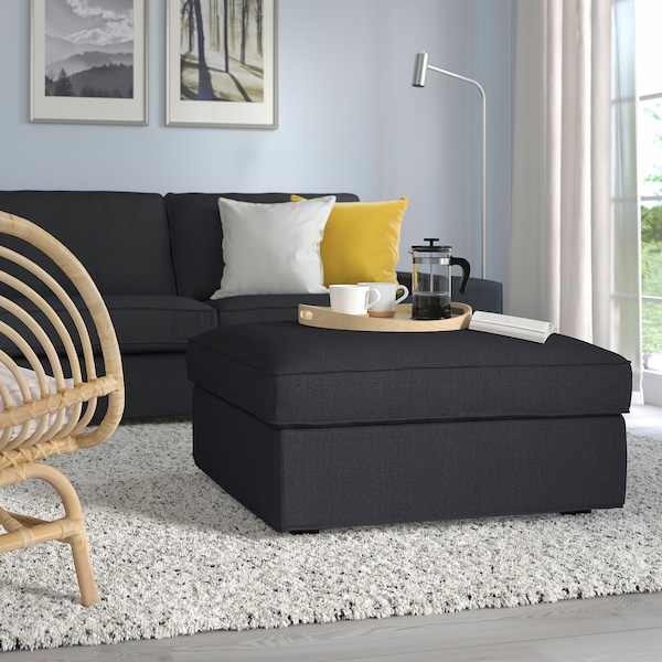 IKEA KIVIK ottoman with storage Tresund Anthracite, Ikea Ireland | 3764OZVIA