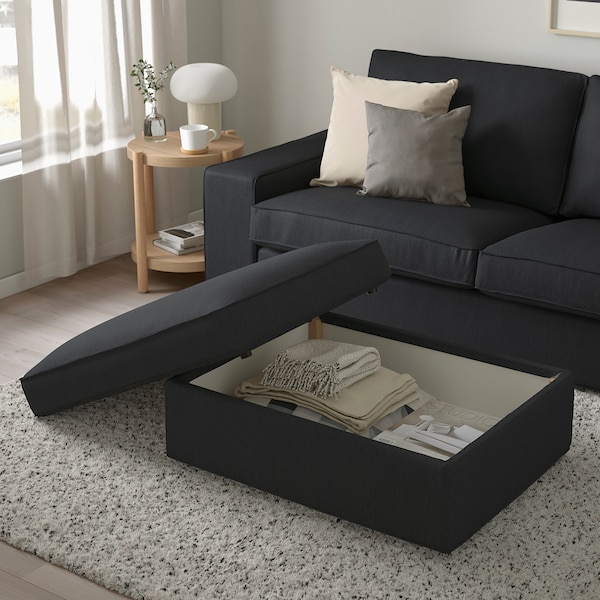 IKEA KIVIK ottoman with storage Tresund Anthracite, Ikea Ireland | 3764OZVIA