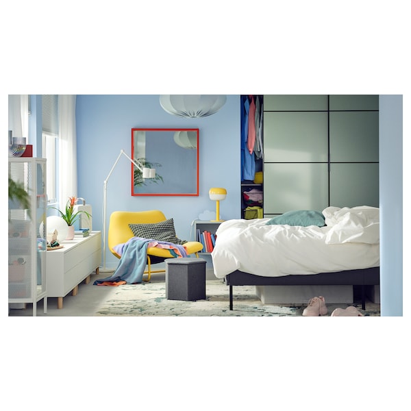 IKEA KJUGE ottoman with storage Knisa Dark Gray, Ikea Ireland | 9360JGUPB