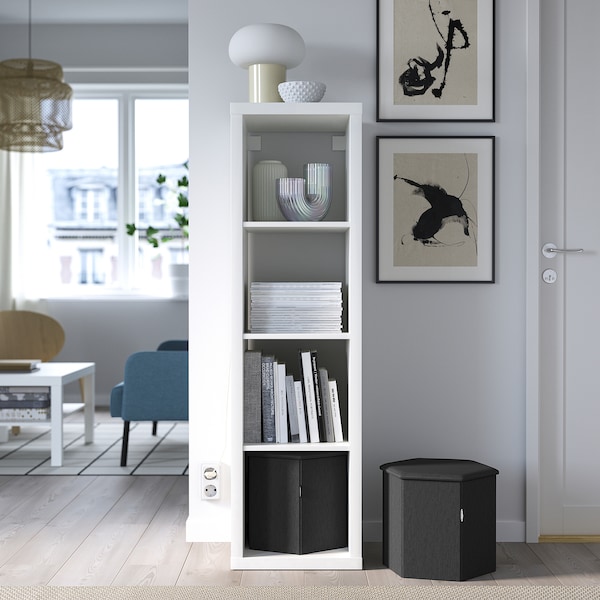 IKEA KJUGE ottoman with storage Knisa Dark Gray, Ikea Ireland | 9360JGUPB