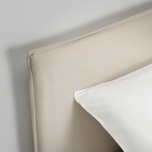 IKEA KLEPPSTAD bed frame, Full/Double White / Vissle Beige, Ikea Ireland | 6195CLHET