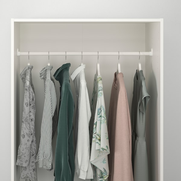 IKEA KLEPPSTAD wardrobe with 2 doors, white, 31 1/4x69 1/4 in, Ikea Ireland | 4398WDOIR