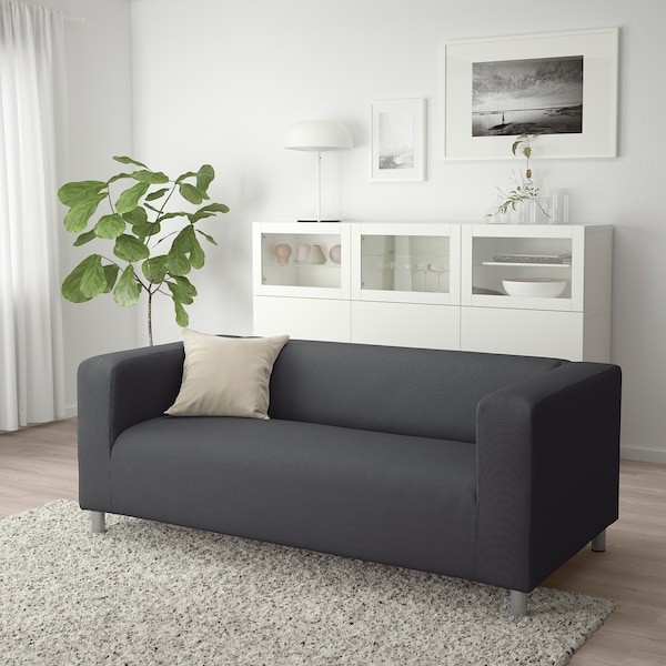 IKEA KLIPPAN loveseat Vissle Gray, Ikea Ireland | 8297YNPXI