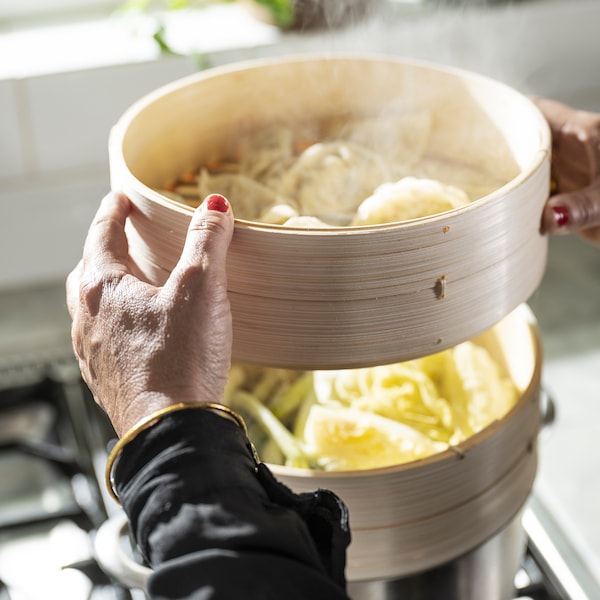 IKEA KLOCKREN steamer, bamboo, 5 qt, Ikea Ireland | 2835DVTLP