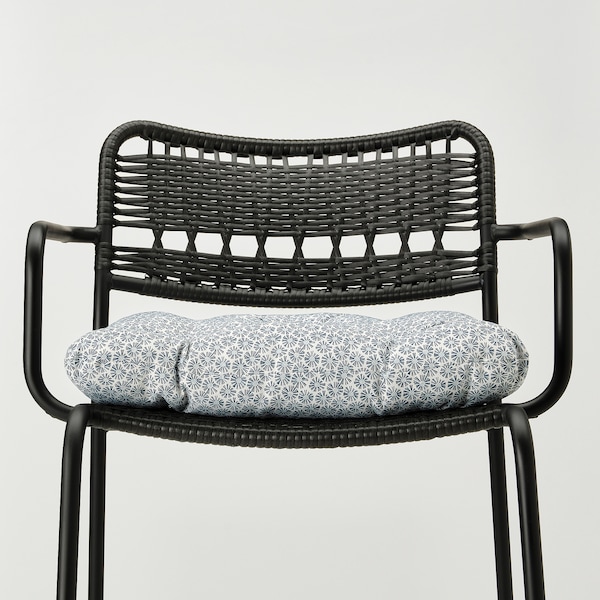 IKEA KLÖSAN chair pad, outdoor, blue, 17 3/8x17 3/8 in, Ikea Ireland | 3126LOAMV
