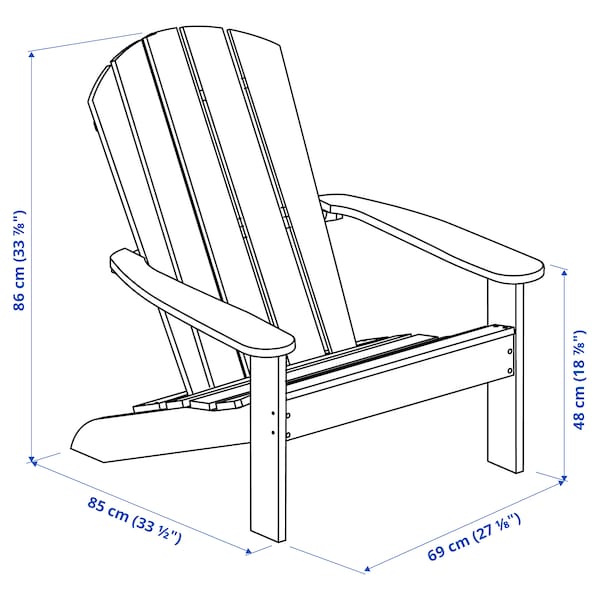 IKEA KLÖVEN Deck chair, outdoor Dark Brown, Ikea Ireland | 7210JIFYS