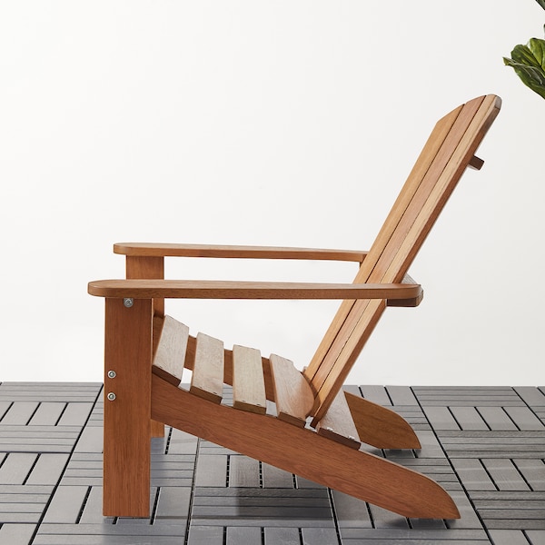 IKEA KLÖVEN Deck chair, outdoor Light Brown, Ikea Ireland | 3107LZTHF