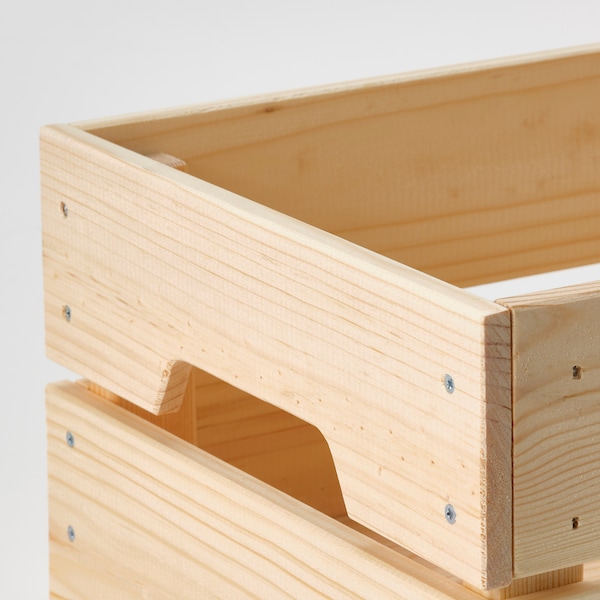 IKEA KNAGGLIG Box, pine, 9x12 ¼x6 in, Ikea Ireland | 1652BHGIU