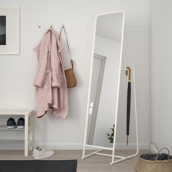IKEA KNAPPER Floor mirror, white, 18 7/8x63 in, Ikea Ireland | 9026UGRKV