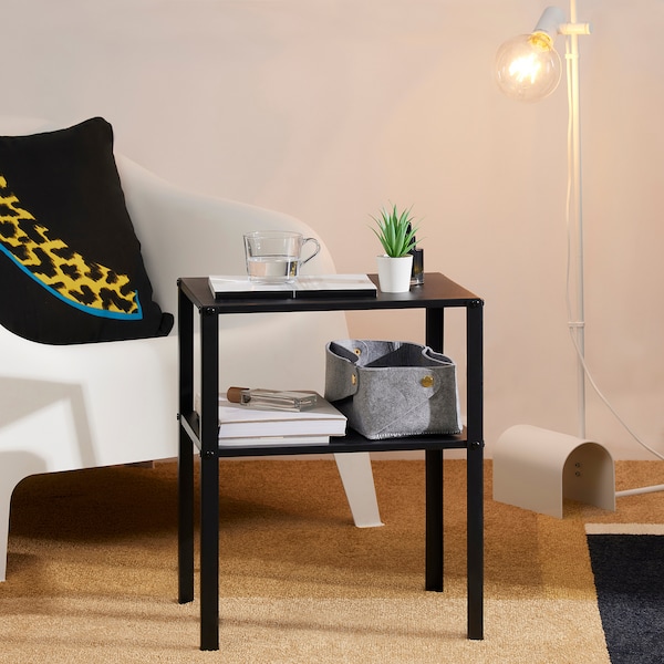 IKEA KNARREVIK nightstand, 16 1/2x13 1/4 in Black, Ikea Ireland | 4901PLIDO