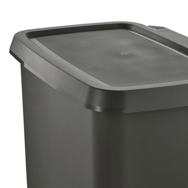 IKEA KNÖCKLA step trash can, dark gray, 7 gallon, Ikea Ireland | 1732DRYHM