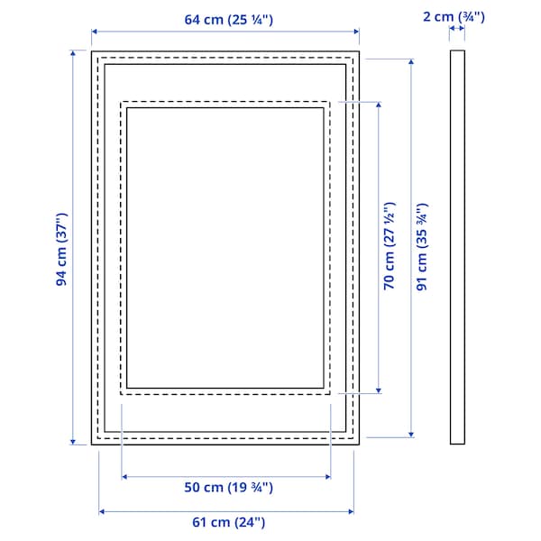 IKEA KNOPPÄNG Frame, 24x35 ¾ in White, Ikea Ireland | 3298TBIQN