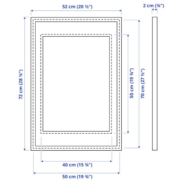 IKEA KNOPPÄNG frame, 19 ¾x27 ½ in Black, Ikea Ireland | 0685DZCOU