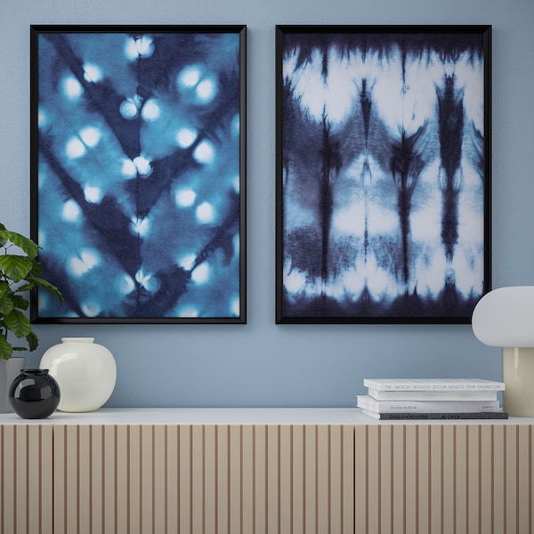 IKEA KNOPPÄNG frame with poster, dark patterns, 19 ¾x27 ½ in, 2 pack, Ikea Ireland | 5964HADSY