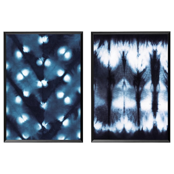 IKEA KNOPPÄNG frame with poster, dark patterns, 19 ¾x27 ½ in, 2 pack, Ikea Ireland | 5964HADSY