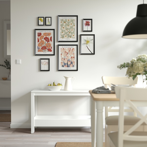 IKEA KNOPPÄNG frame with poster, set of 8, flower market, Ikea Ireland | 6097CVLBX