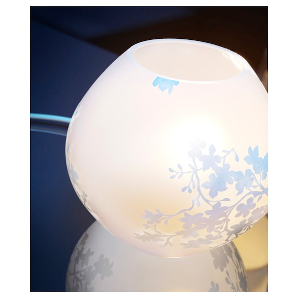 IKEA KNUBBIG table lamp, cherry-blossoms white, 7 in, Ikea Ireland | 9102ALHEM